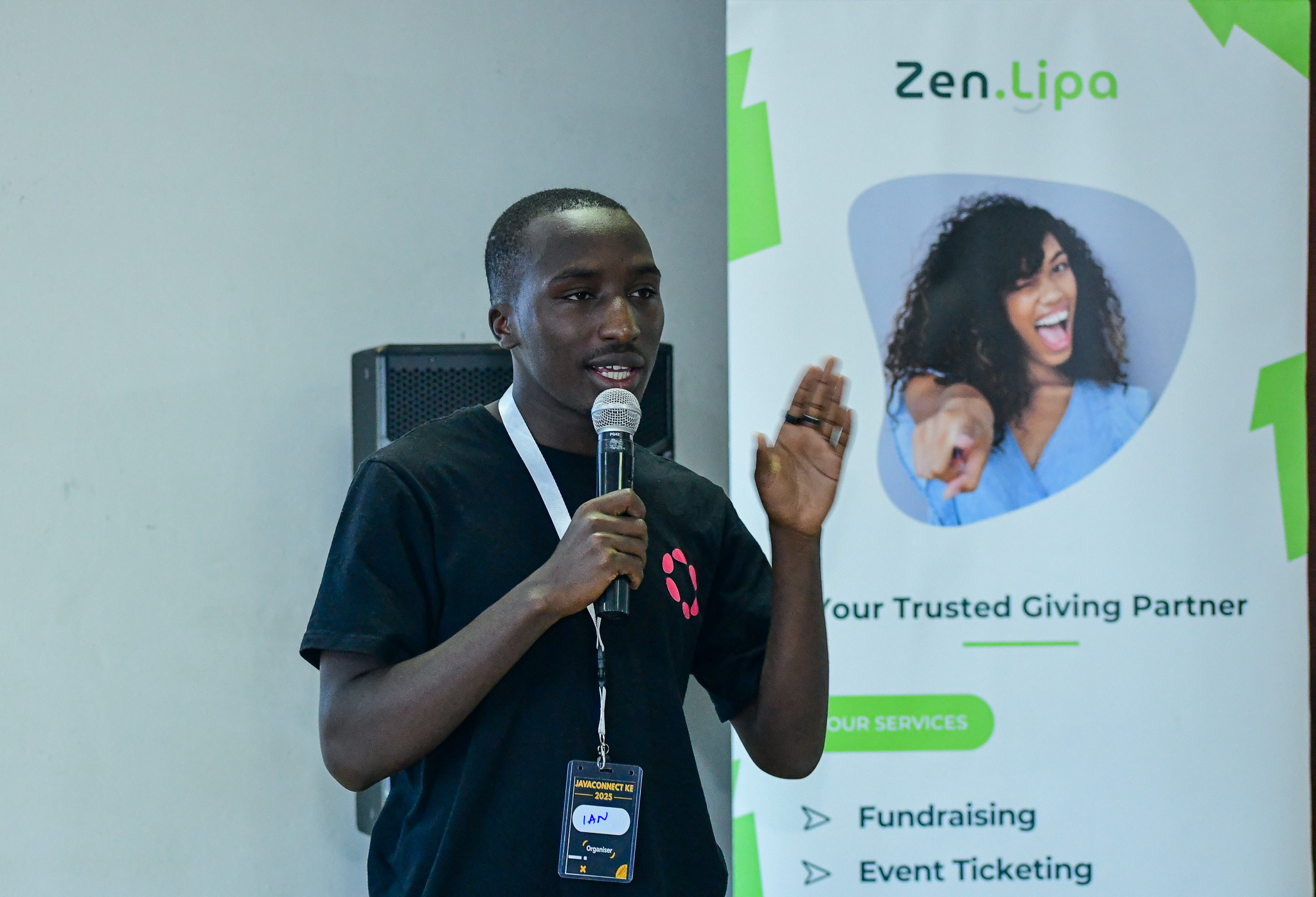 Ian speaking at JavaConnect Kenya 2025